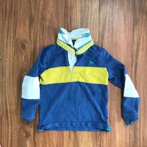 Mini Boden boys rugby shirt size 4-5